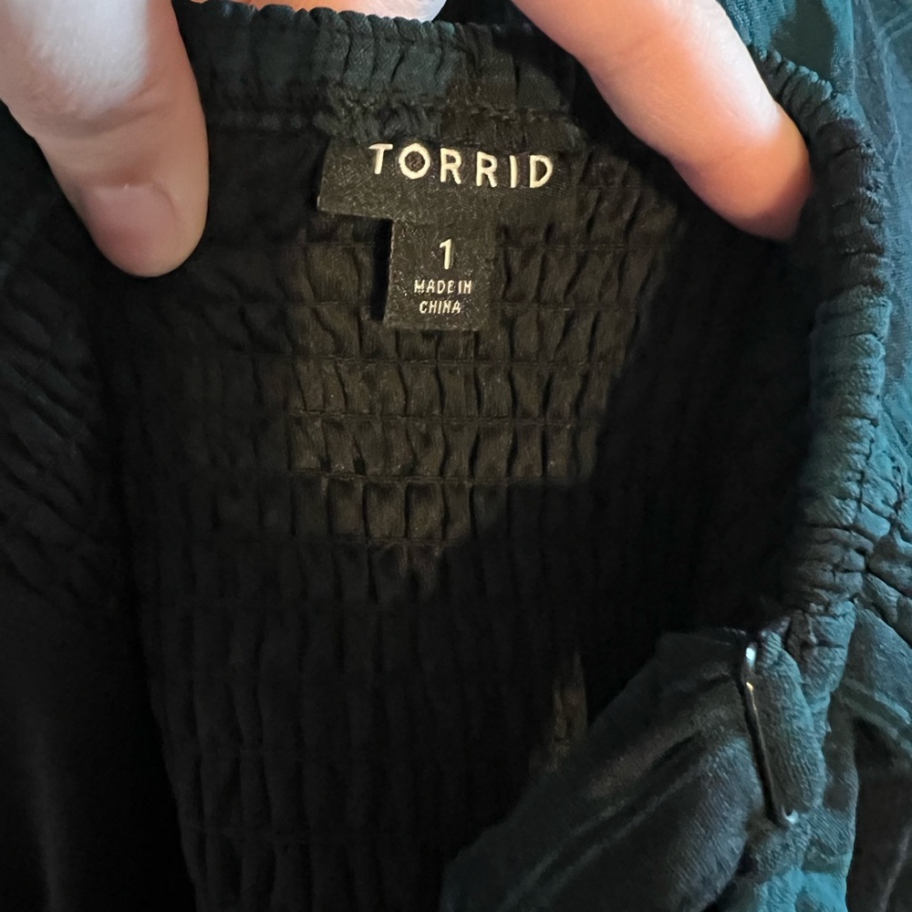 Torrid Green Plaid Button-Front Midi Dress - Picture 14 of 14